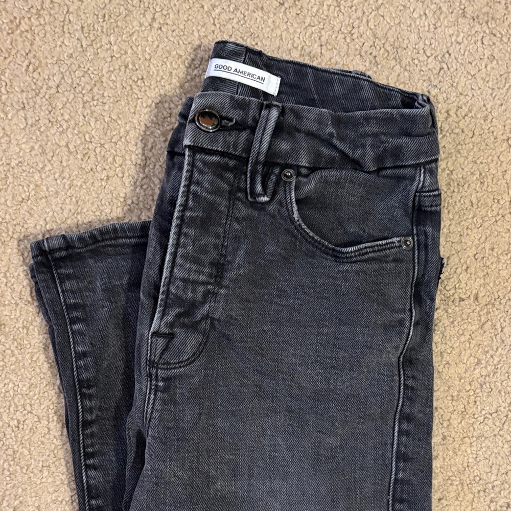 Good American Washed Black Skinny Jeans